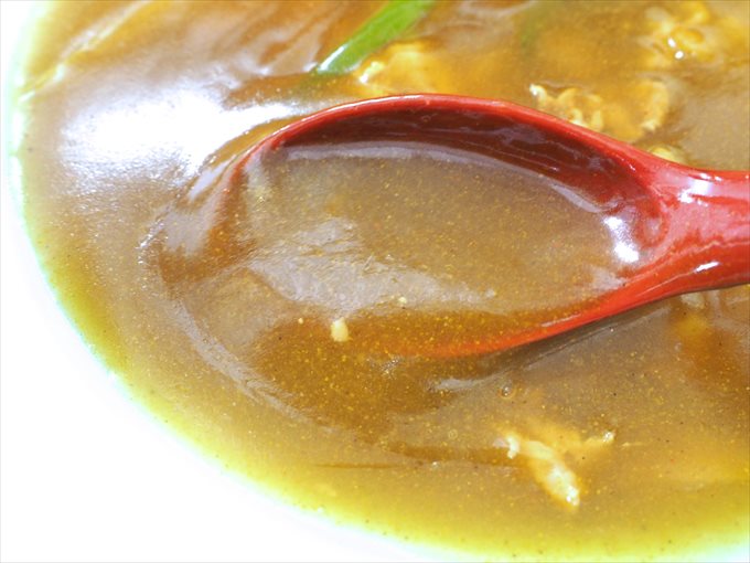 カレー中華のスープ