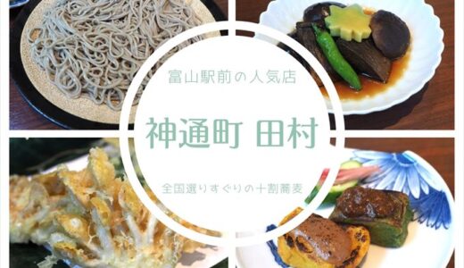 【神通町 田村】富山駅前の人気店！全国から厳選の蕎麦粉で打つ十割蕎麦