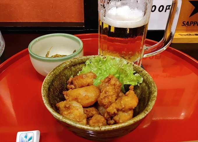 べっぴんや牛ホルモンの唐揚げ